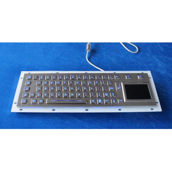 Metal Backlit USB Keyboard / Backlit Mechanical Keyboard With Ruggedized Touchpad