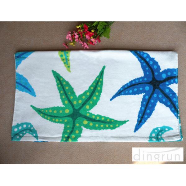 OEM Colored Custom Printed Beach Towels , Promotional Swimming Towels For Kids