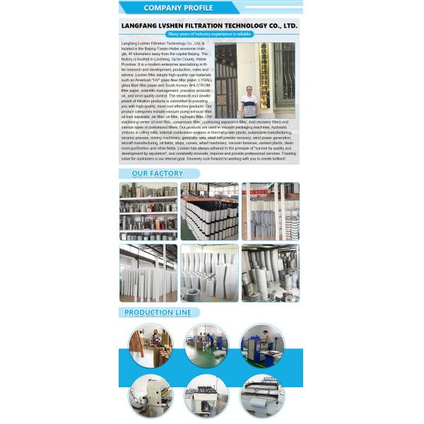 250031-850 Air Compressor Filter Element Oil Removal ISO9001 Certificate