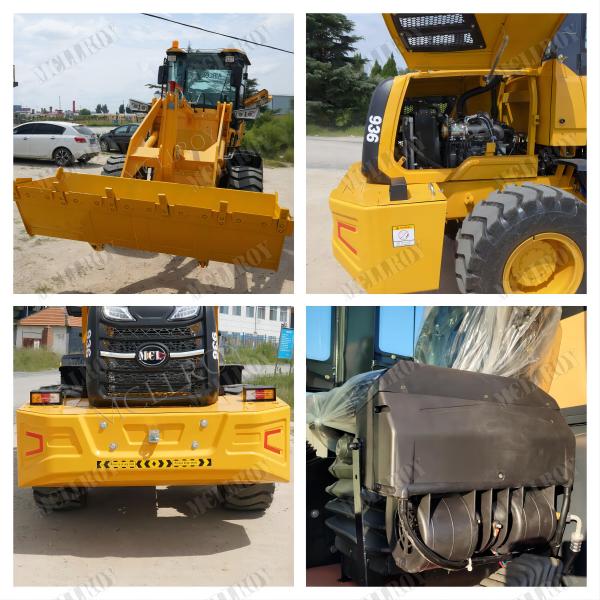 front loading shovel Small Wheel Loaders 2500 kg Work load