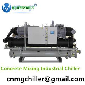 Screw Water Cooling Chiller For Concrete Mixing Industrial Chiller