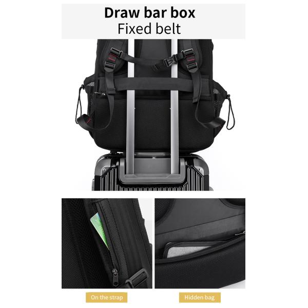 Computer Interlayer Oxford Waterproof Backpack Multifunctional 70l Travel Backpack