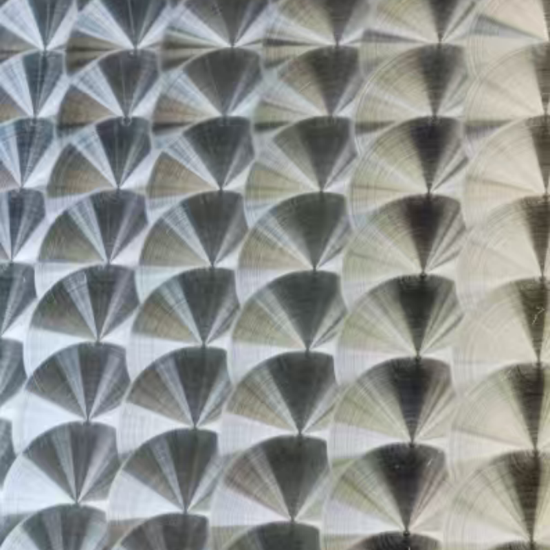 304 Stainless Steel Sheet 3D CD Circle Mirror Surface Laser Texture For Architectural Design 1.5*1220*2440MM