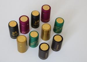 China Olive Oil Glass Heat Shrink Bottle Caps Gold Plating With Shrink Sleeve on sale