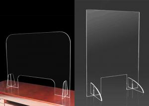 Buy cheap Partition Desk Screen Acrylic Board Spray Baffle / Spray Prevention Cross Baffle product