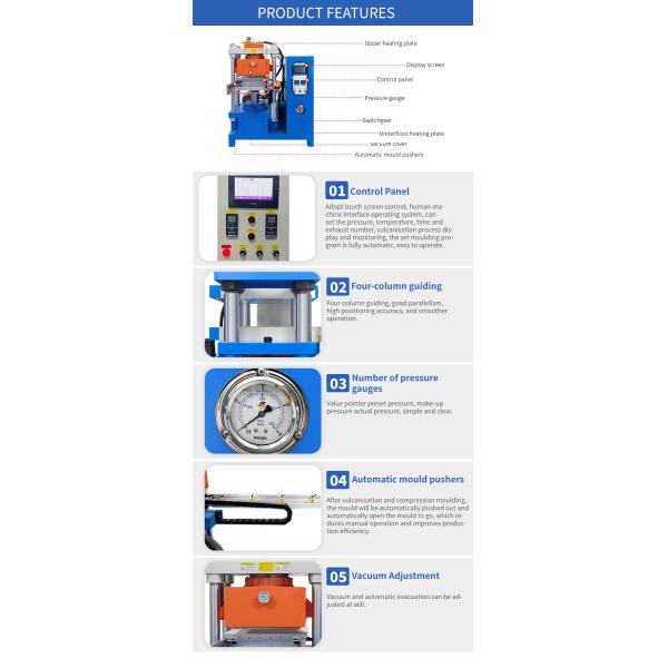 50T Automatic Vacuum Vulcanizing Machine Trademark Logo Clothing Label Making Machine