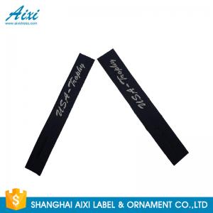 China Garment Woven Clothing Label Tags Satin / Silk Printing Fast - Delivery on sale