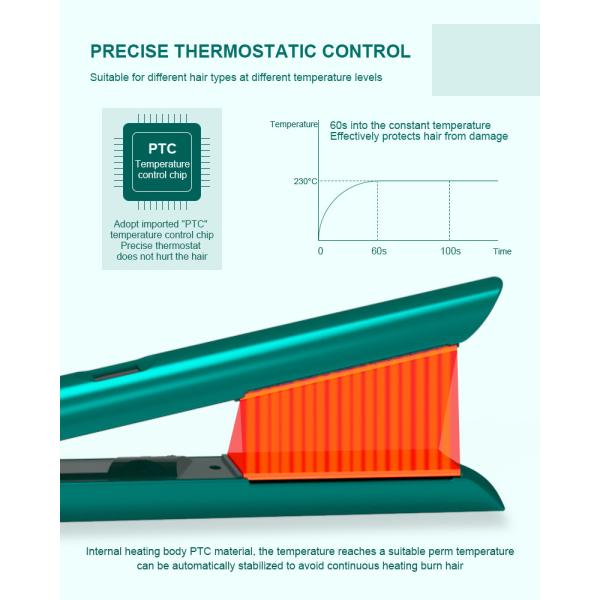 Anti Frizz Full Ceramic Flat Iron Auto Power Off For Solon Usage