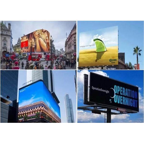 10mm Outdoor Full Color Led Display High Brightness 6000cd/Sqm