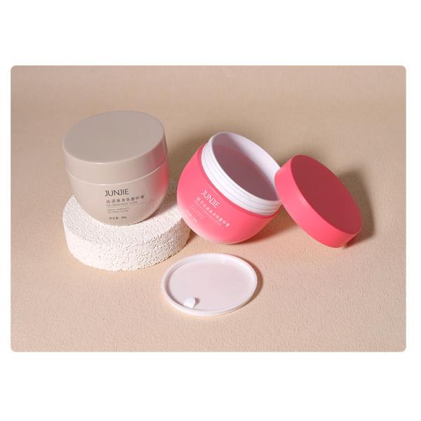 200ml 250ml PP Round Bottom Plastic Hair Butter Jar with Frosted Cap for Body Scrub and Cosmetic Packaging