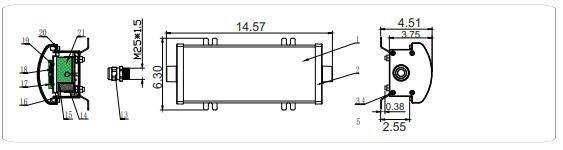 10-100W IP66 Waterproof Linear Explosion Proof LED Lights
