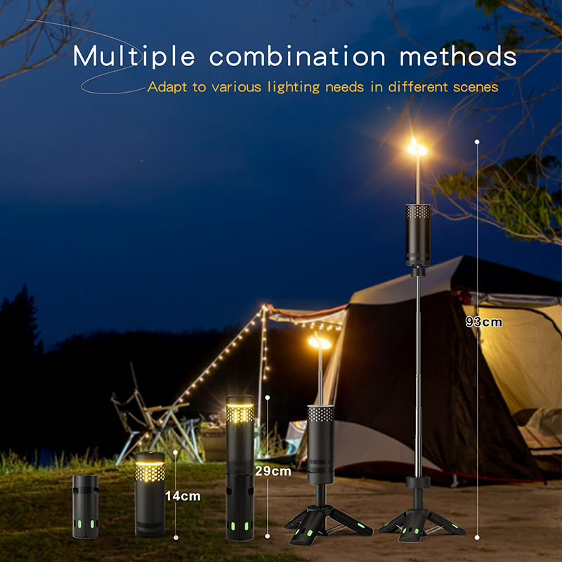 4 Mode LED Rechargeable Telescopic Camping Light Outdoor Emergency Collapsible Camping Lantern