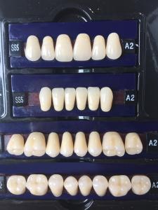 China Dental Synthetic Resin Teeth Materials Multi Layers Composite False Teeth HSS3 HC3 M32 on sale