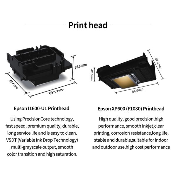 UV DTF Printer 2-head A3 30CM UV DTF Printer XP600/1600-U1/3200-U1 2-head Inkjet Printer