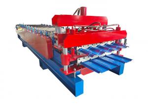 Buy cheap Roofing Sheet Glazed Tile Double Layer Roll Forming Machine 5.5kw For Construction Material product