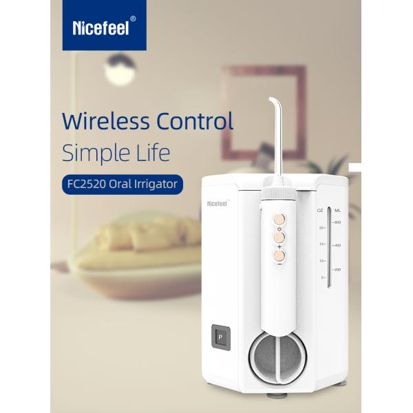 Cleans deep 600ml Nicefeel Water Flosser One button For Oral Hygiene