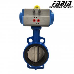 Buy cheap Clamp Pneumatic Butterfly Valve Carbon Steel Body Soft Seal Butterfly Valve product