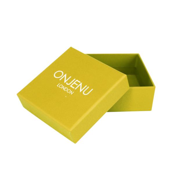 Art Paper Custom Cardboard Jewelry Box For Gem Stone Bangle Packaging With Sponge Insert