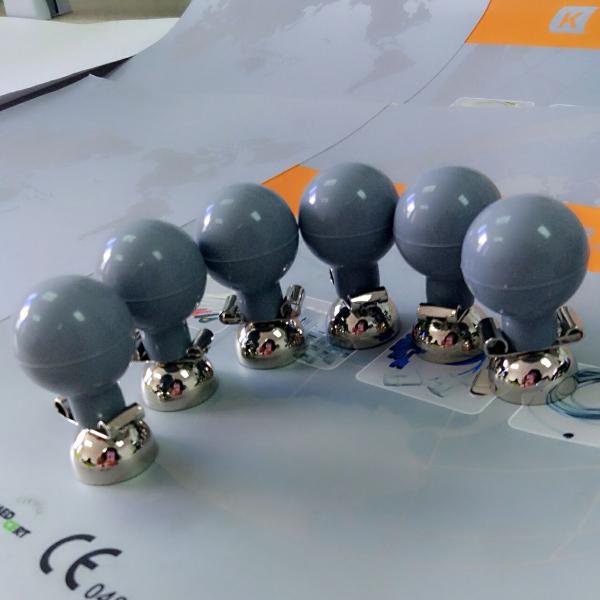 Gray CE Ecg Ekg Electrodes ISO 13485 Suction Cup Electrodes