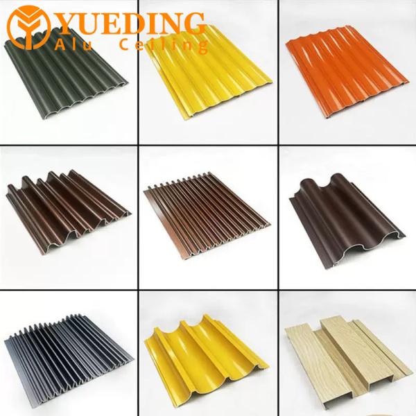 Concave Convex Aluminum Corrugated Panels Customizable For Exterior Wall