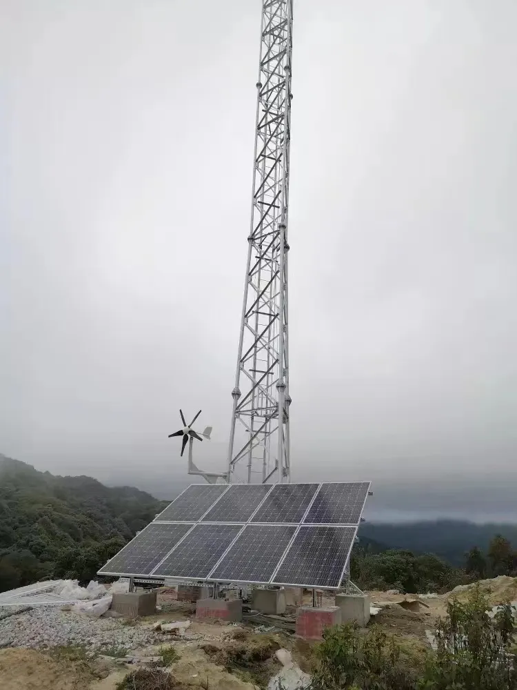 Solar Powered Antenna Tower Self Supporting Galvanized 20 30 40M 4G 5G Off Grid Telecom Mast