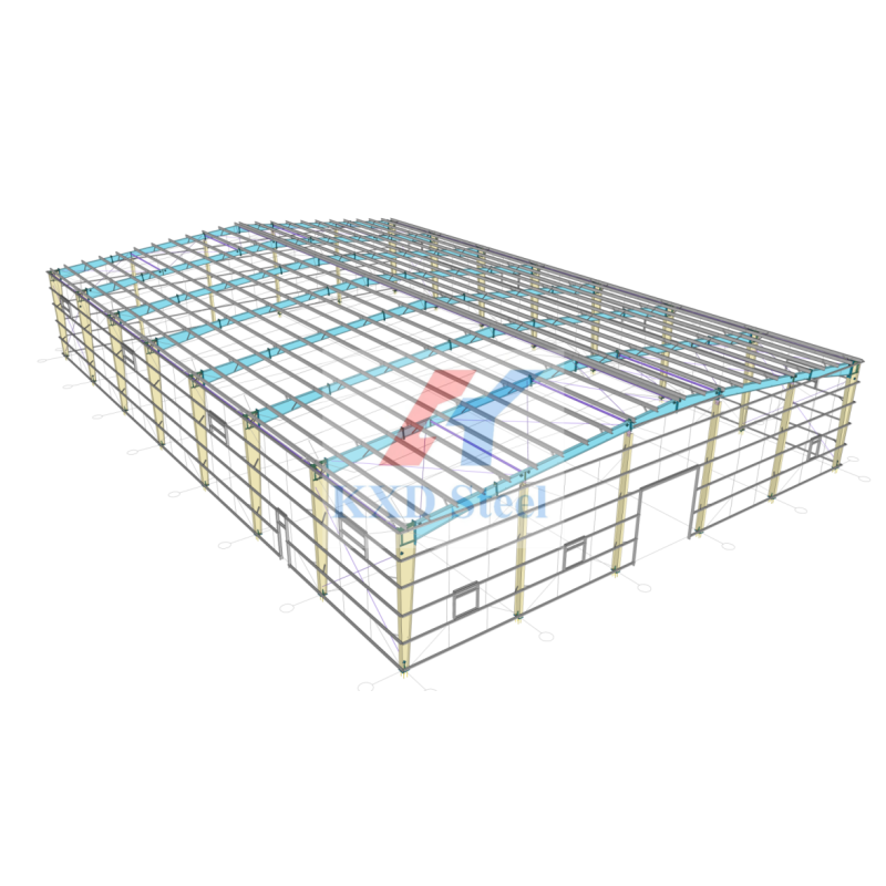 Prefabricated Steel Structure Warehouse Building / Shed