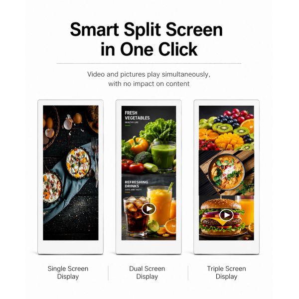 21.5 Inch Wall-Mounted Android WiFi USB Smart Advertising Screen Digital Signage and Displays for Elevator
