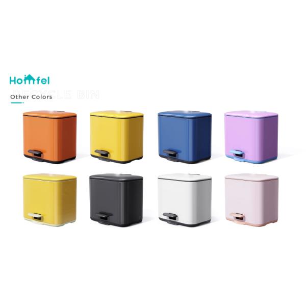 2 Division Stainless Steel Pedal Bin Household Trash Can for Stylish and Sustainable Recycling Solution