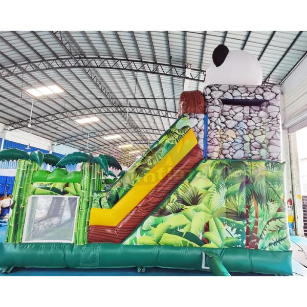 1000D Panda Inflatable Bounce House Combo For Hotel
