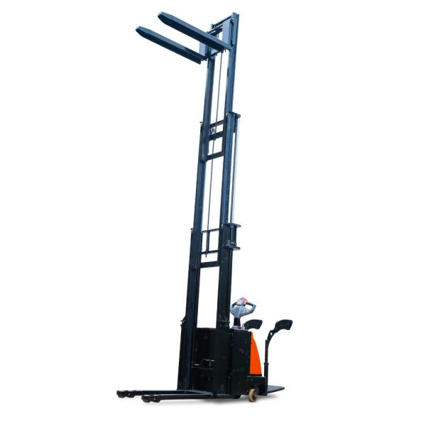 5000mm Triple Mast 2000kg Walk Behind Powered Pallet Stacker
