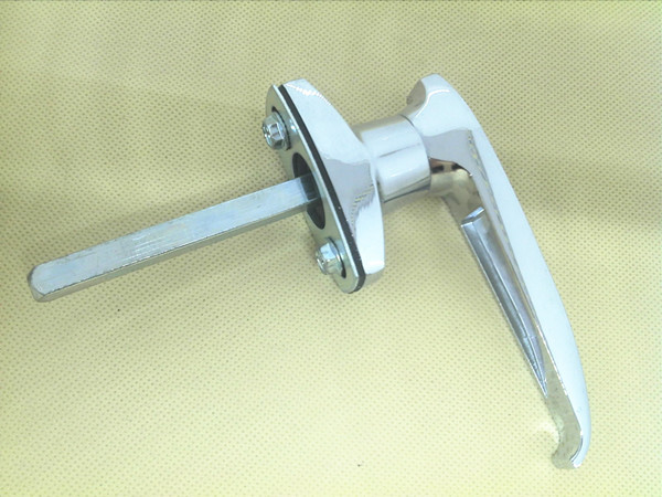 RoHS Garage Door L Handle Lock Zinc Plated Customized For Cabinet Door