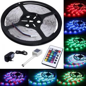 Buy cheap 5m Length Color Changing LED Strip Lights 300 LEDs SMD 3528 With Remote Control product