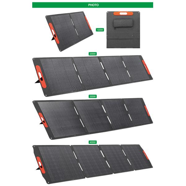 300W Monocrystalline Portable Solar Panels Charger Flexible With ETFE Surface