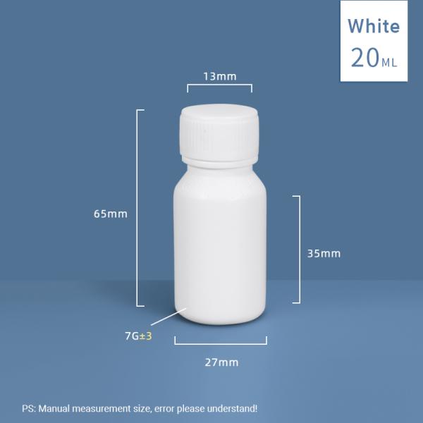 HDPE Plastic Fluoride Transparent Reagent Bottle 1000ml 1L For Chemical Packaging