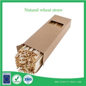 Buy cheap Supply Eco-friend natural wheat drinking straws in 13-30 cm earth