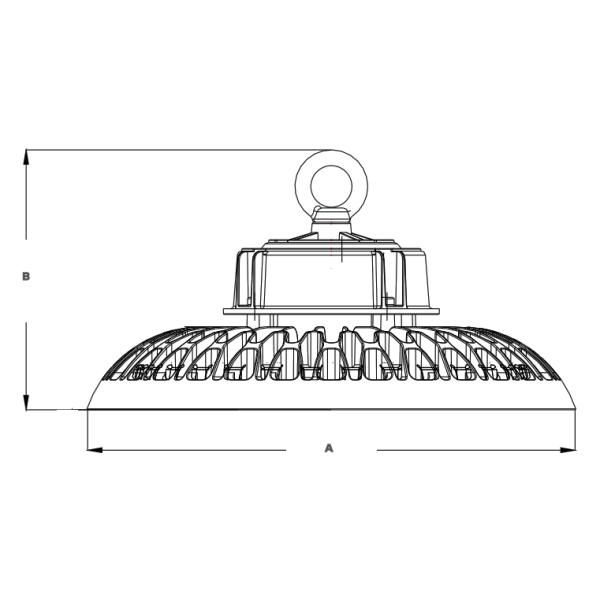 Die Cast 5000K 140LPW UFO LED High Bay Light For Warehouse Supermarket