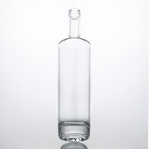 Buy cheap Unique Glass Collar Material Long Neck Spirit Bottle for Whisky Vodka Tequila Gin Rum product
