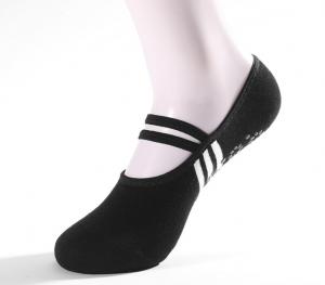 China Pilates Ballet Dance Sports Socks Ankle Full Toe Yoga Socks For Women Black Color on sale