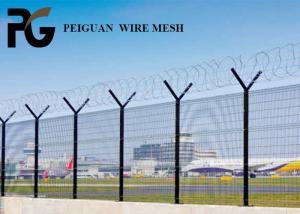 China Corrosion Resistant Concertina Coil Fencing , Iron Wire Prison Security Fence on sale
