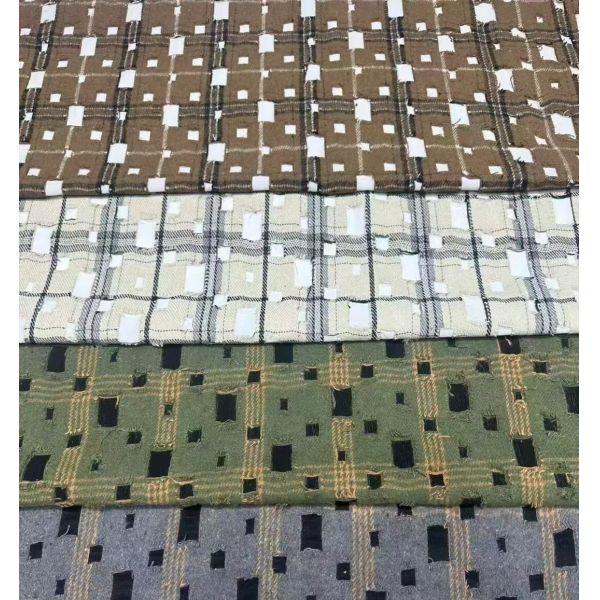 100%Cotton Cheched 130gsm Fashion Shirt Fabric Plaid Fabric Blends Artistic