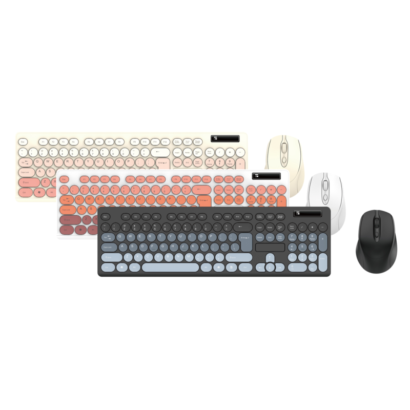 2.4G Wireless Keyboard & Mouse Combo,Waterproof KB, 1600 DPI, 10m Range