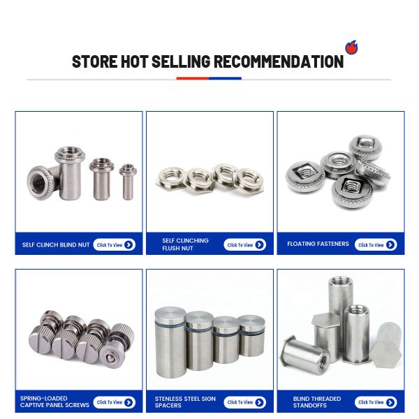 Customized Self Locking Hexagon Clinch Nuts Flush Mount Nuts Stainless Steel