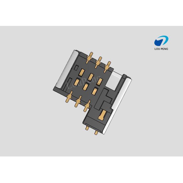 SIM Connectors, SIM Card Connectors, 2FF mini SIM Compatible Card, 6 Position, 2.54mm [.1in] Centerline,SMT