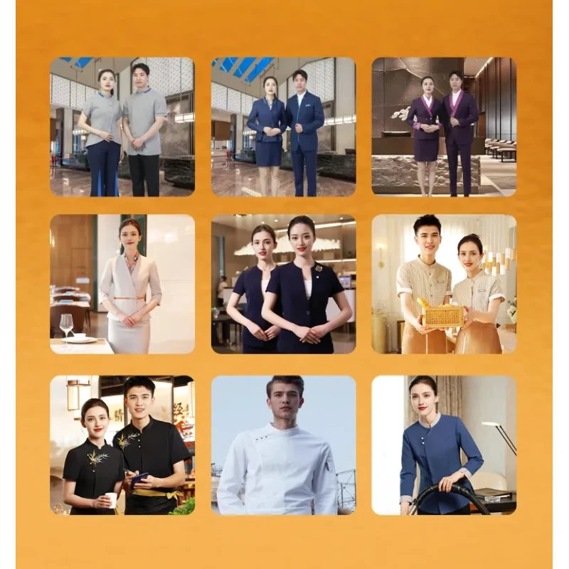 Soft and Comfortable Catering and Hotel Service Fast Food Restaurant Waiter Workwear