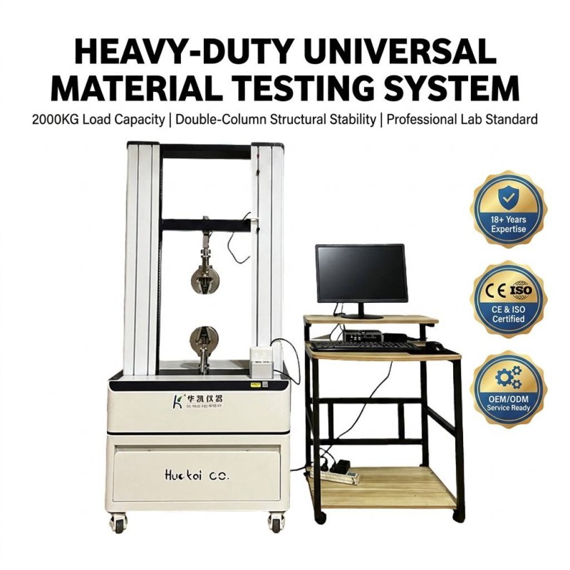 Computer Control Double Column Universal Testing Machine Tensile Strength Tester Support ISO ASTM DIN Standard