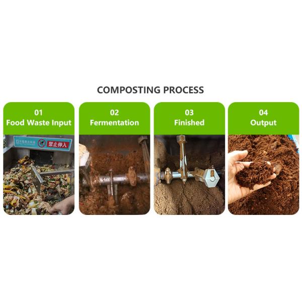300KG/D Hotel Community Food Organic Waste Converter Composting System Machine