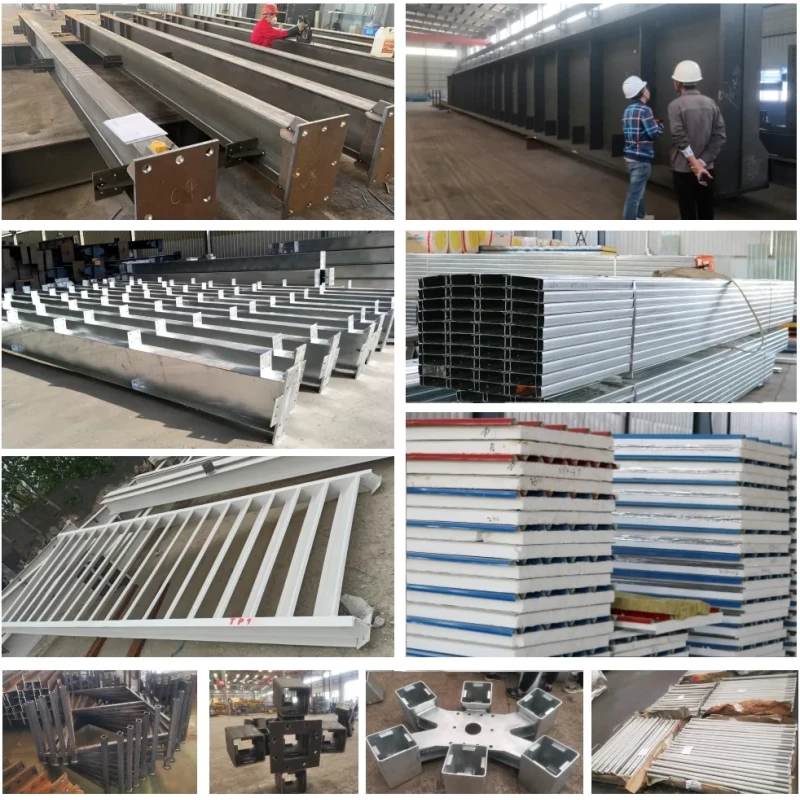 Metal Frame Construction Steel Structure Building Section H Steel Column and Beam Structural Warehouse Workshop