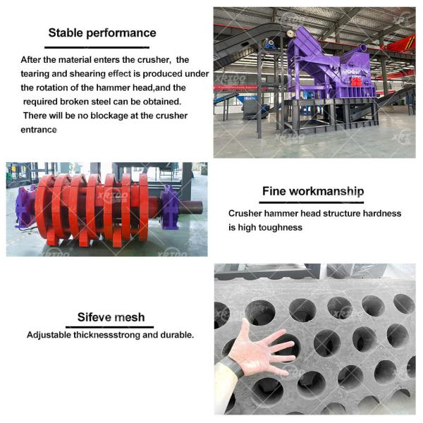 Scrap Home Appliance Plastic Metal Crusher Waste Home Appliance Recycling Machine
