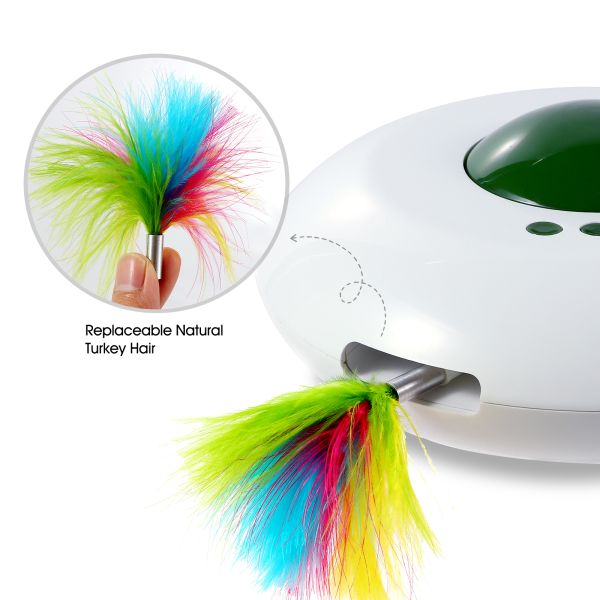 Cat Interactive Toys Electronic UFO Smart Automatic Rolling Sweeping Teasing Keep Moving