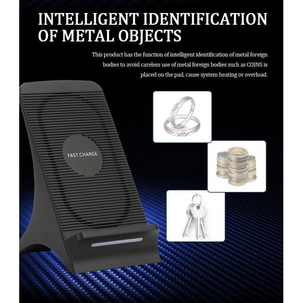 Customized Logo Standing Wireless Charger Long Lifespan Intellignet Identification